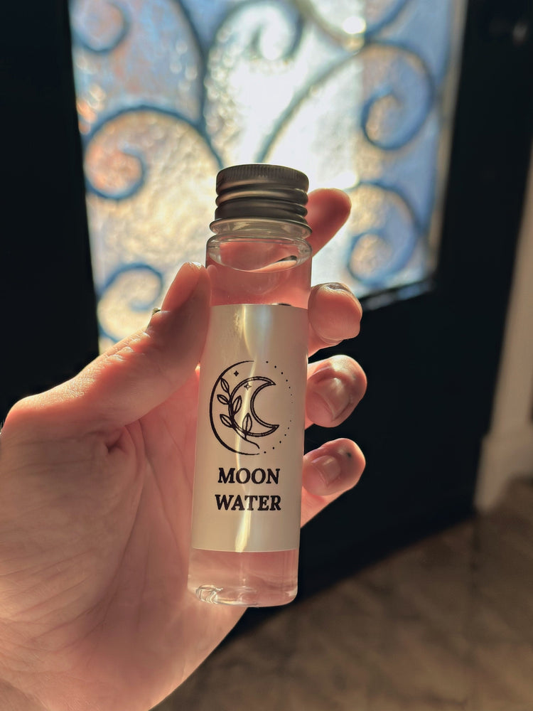 Charged Moon Water – Ritual Water for Spells & Spiritual Practice (2 Sizes)
