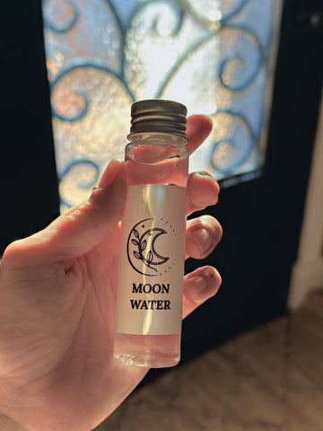 Charged Moon Water – Ritual Water for Spells & Spiritual Practice (2 Sizes)