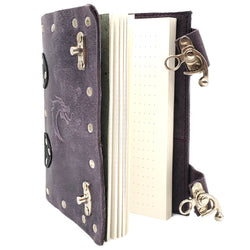 Old School Dice: Adventure Journal 7x5 - Purple Leather