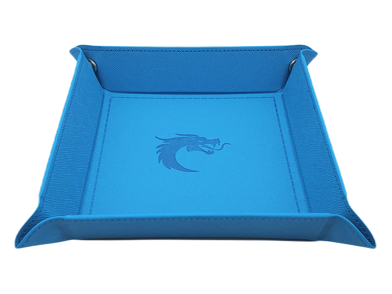 Old School Dice: Square Rolling Tray - Light Blue