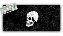 Mono Black Skull Gaming Mat