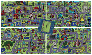 My Town Bundle Set | 4 Playmats and Commander Zone