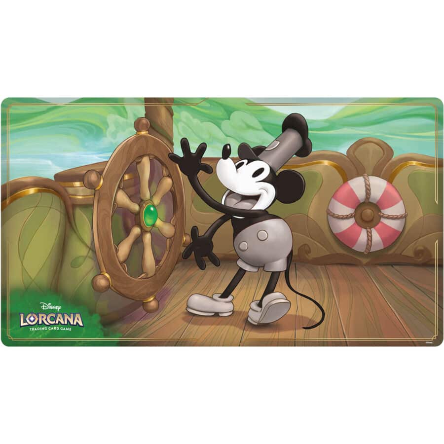 LORCANA SET 1: PLAYMAT: MICKEY MOUSE (STEAMBOAT PILOT)