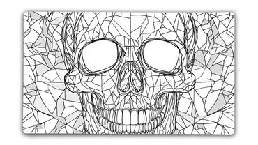 Skull | Color Your Own Playmat Set