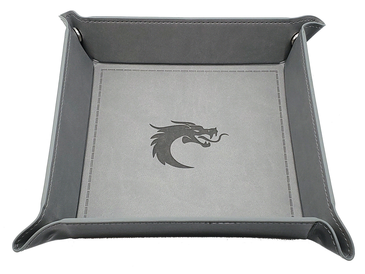Old School Dice: Square Rolling Tray - Grey