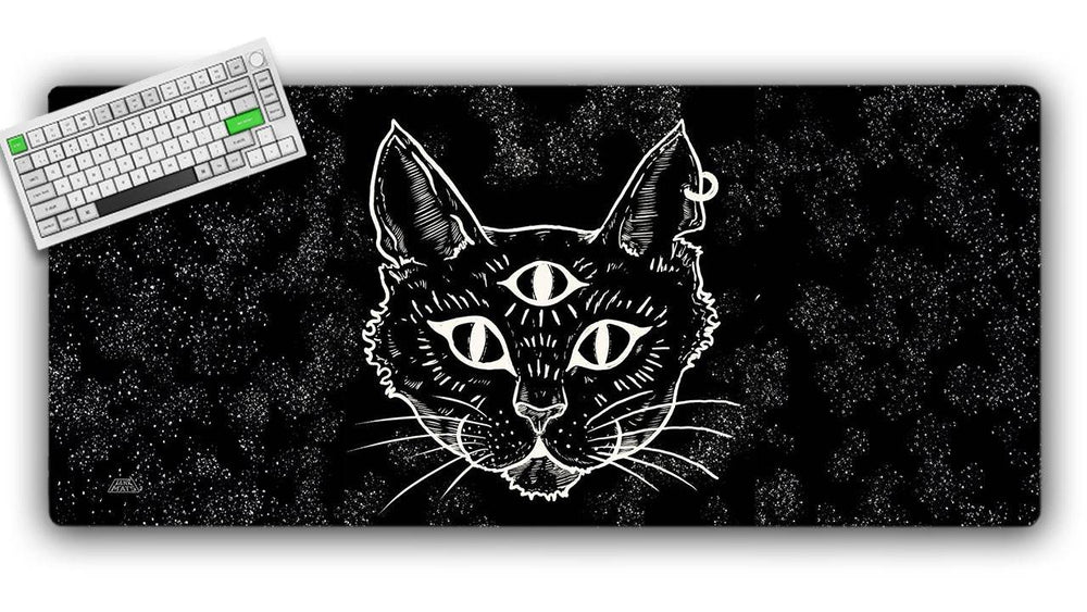 Trippy Cat Gaming Mat