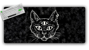 Trippy Cat Gaming Mat